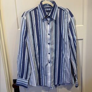 Zagiri Men’s Blue Striped Shirt XL Excellent condition